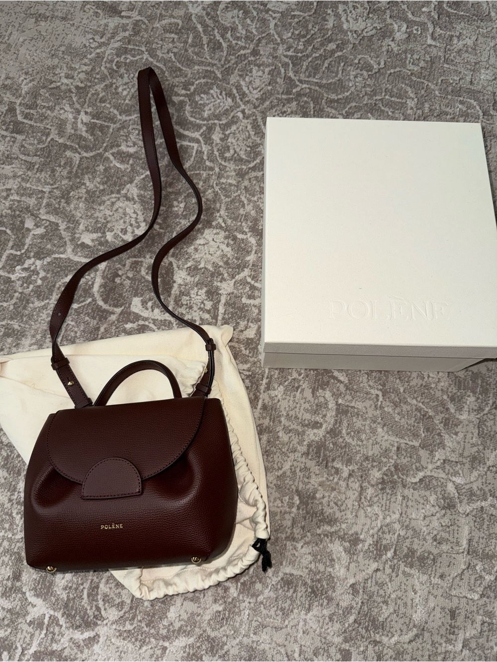 Polene Leather Numéro Un Nano Bag